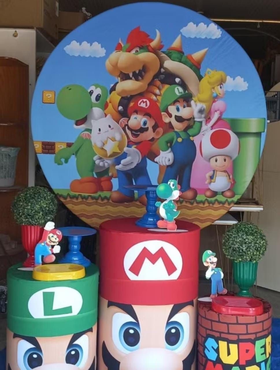 Kit Pegue E Monte Super Mario - Lara Art Festas