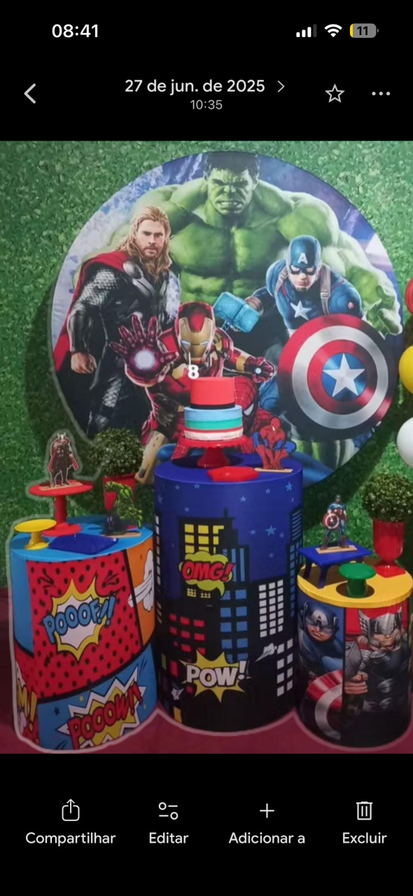 Kit Vingadores - Lara Art Festas