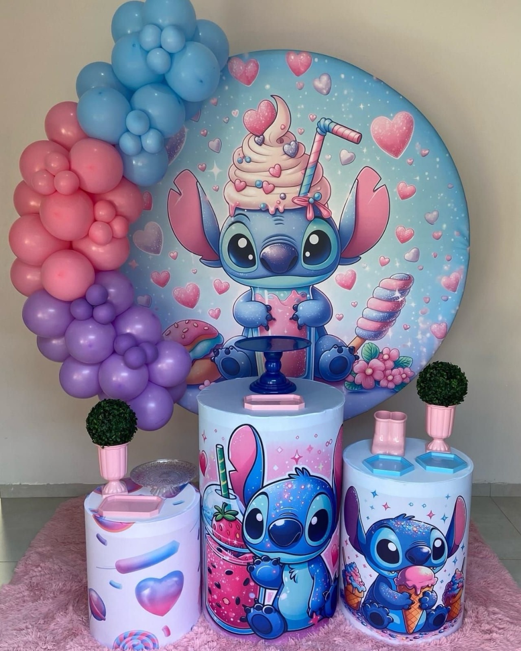 Kit Stitch Mundo Doce - Lara Art Festas