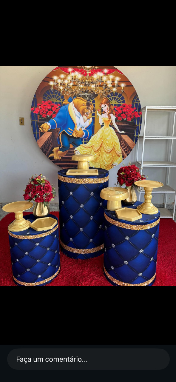 Kit A Bela E A Fera - Lara Art Festas