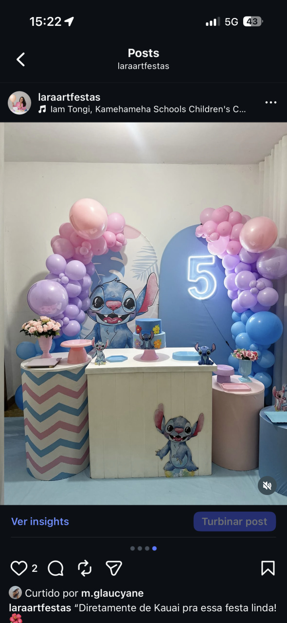 Decoração Stitch - Lara Art Festas