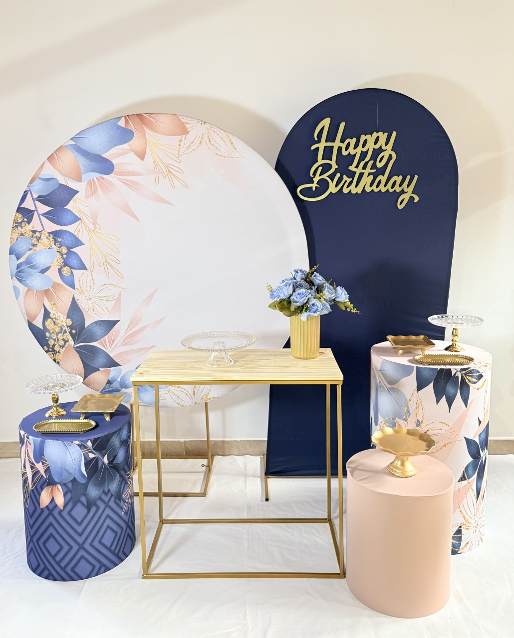 Kit Intermediário-Floral Azul - Ateliê Faça a Festa