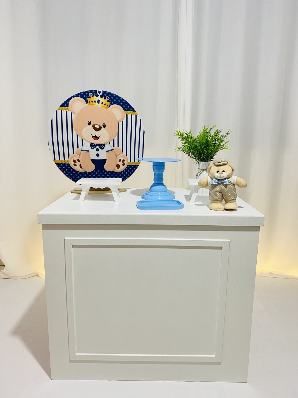 Ursinho Realeza Azul - Ateliê Faça a Festa
