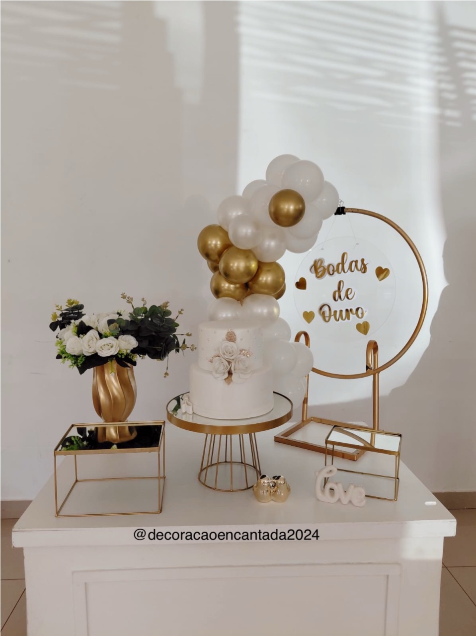 Festa Na Mesa - Kit Bodas de Ouro - decoracaoencantada2024
