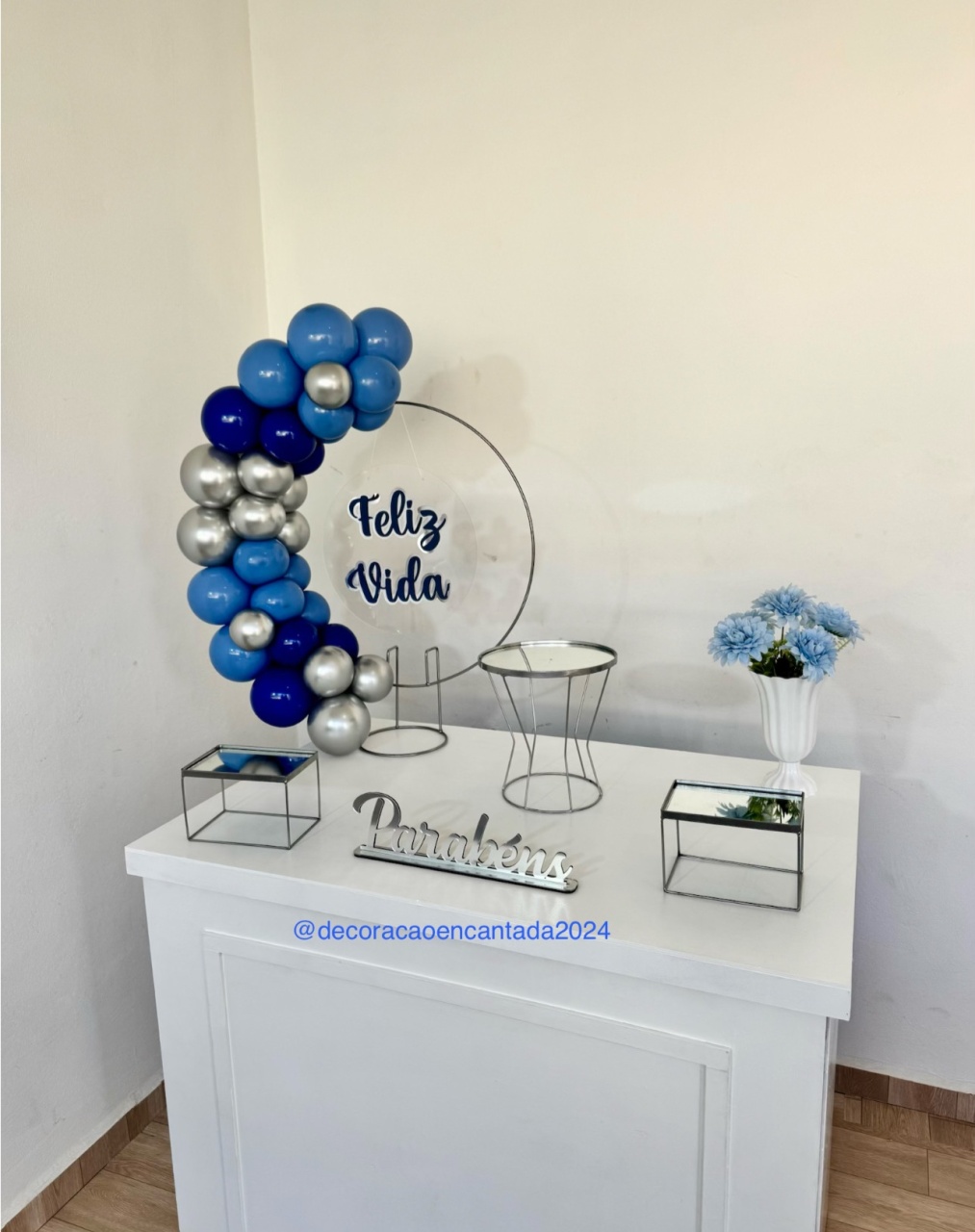 Festa Na Mesa - Kit Elegante - Peças Prata - decoracaoencantada2024