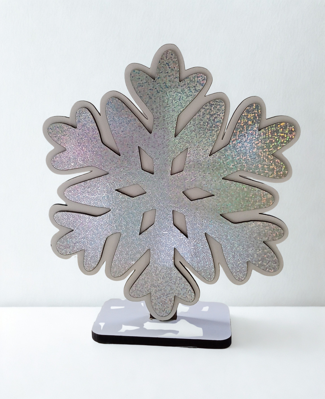 Floco de Neve Em Mdf - Tania  Marques Decorações 