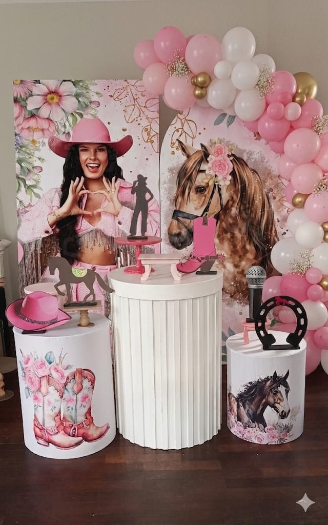 Kit Pegue E Monte Ana Castela 2 Rosa - Tania  Marques Decorações 