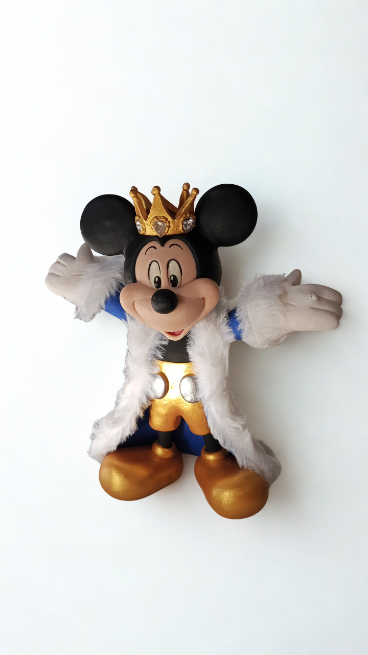 Mickey Realeza 1 20 Cm Alt - Tania  Marques Decorações 