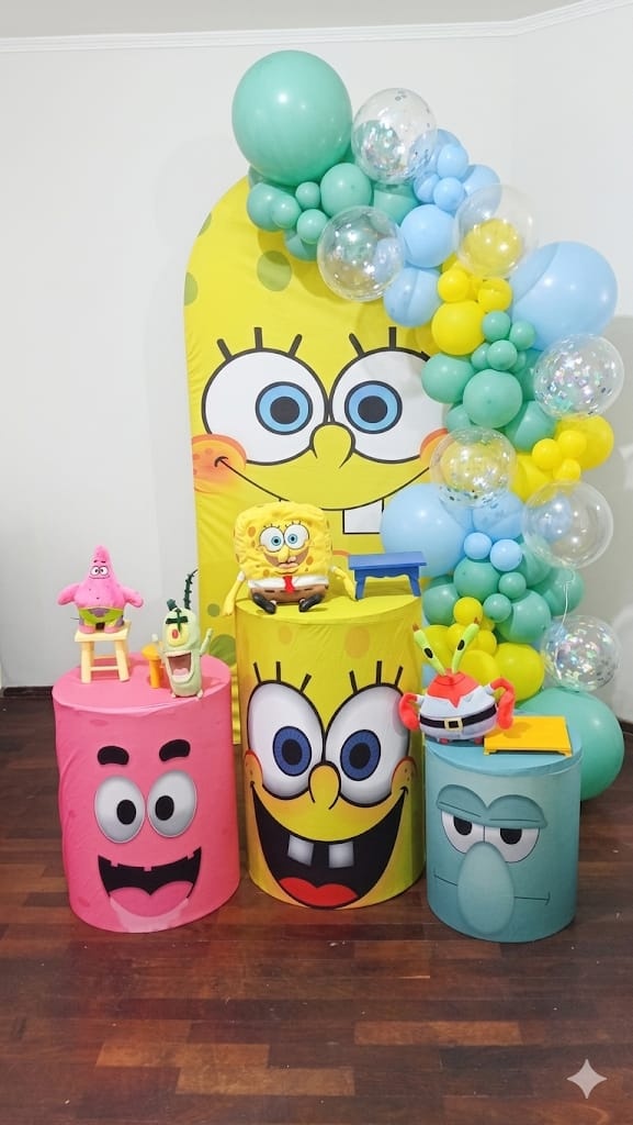 Kit Pegue Monte Bob Esponja 2 - Tania  Marques Decorações 