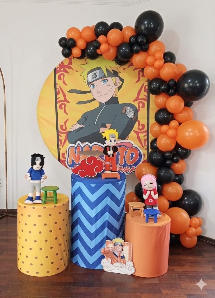 Kit Pegue E Monte Naruto 1 Feltro - Tania  Marques Decorações 