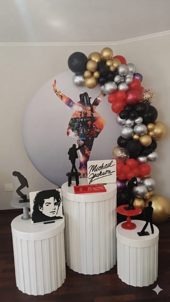 Kit Pegue E Monte Michael Jackson - Tania  Marques Decorações 