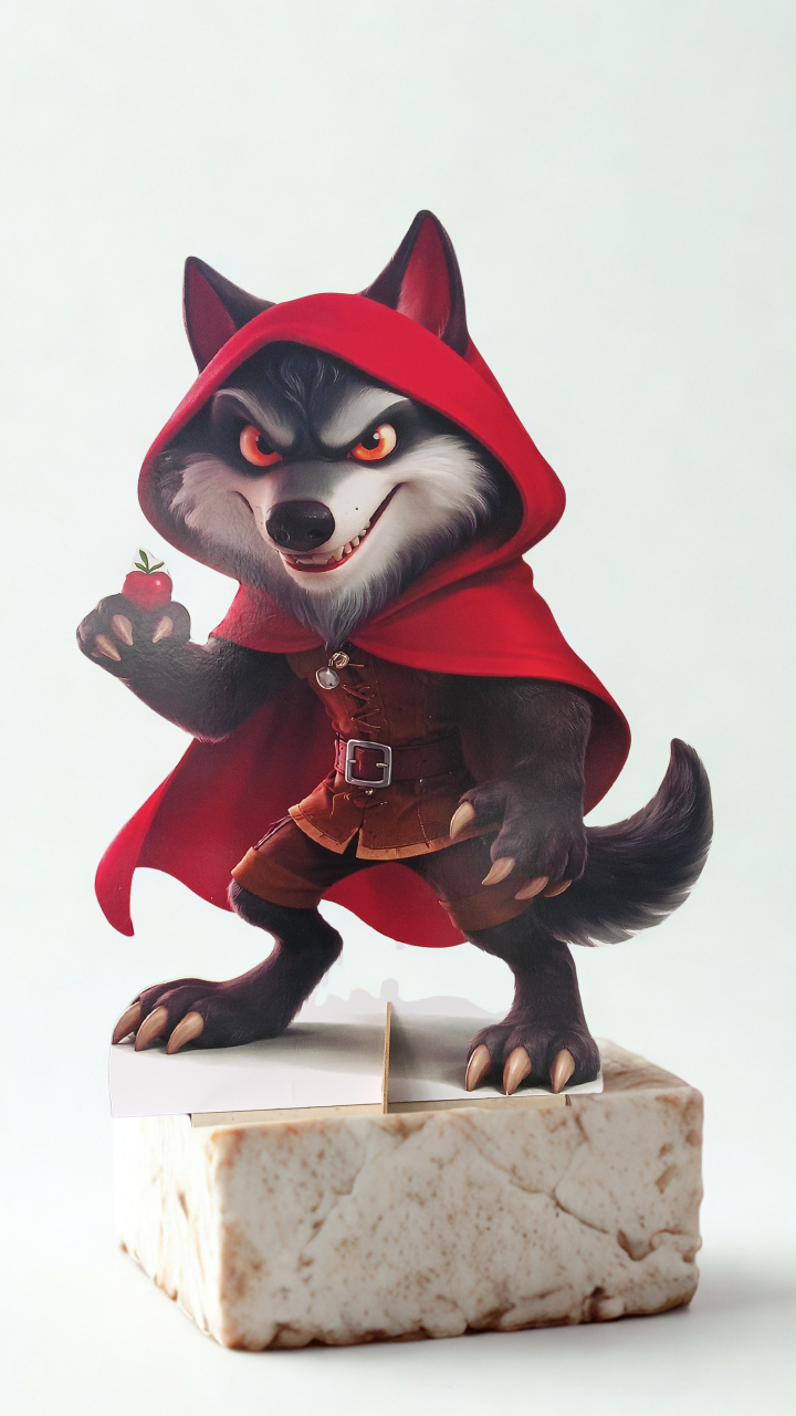 Lobo Mau, Chapeuzinho Vermelho - Tania  Marques Decorações 