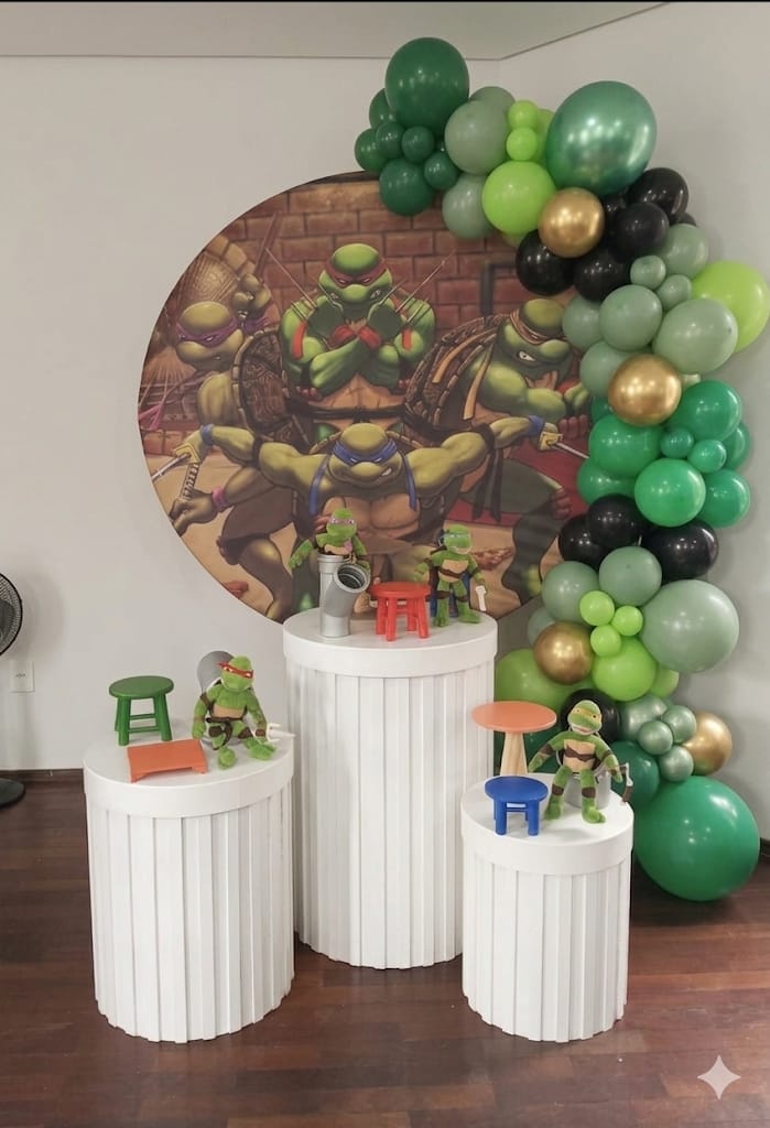 Kit Pegue E Monte Tartarugas Ninjas - Tania  Marques Decorações 