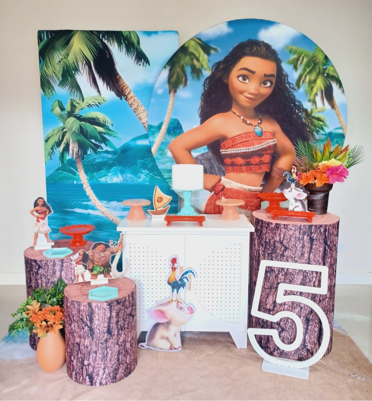 Moana Kit Ouro - Decorecomcarinho