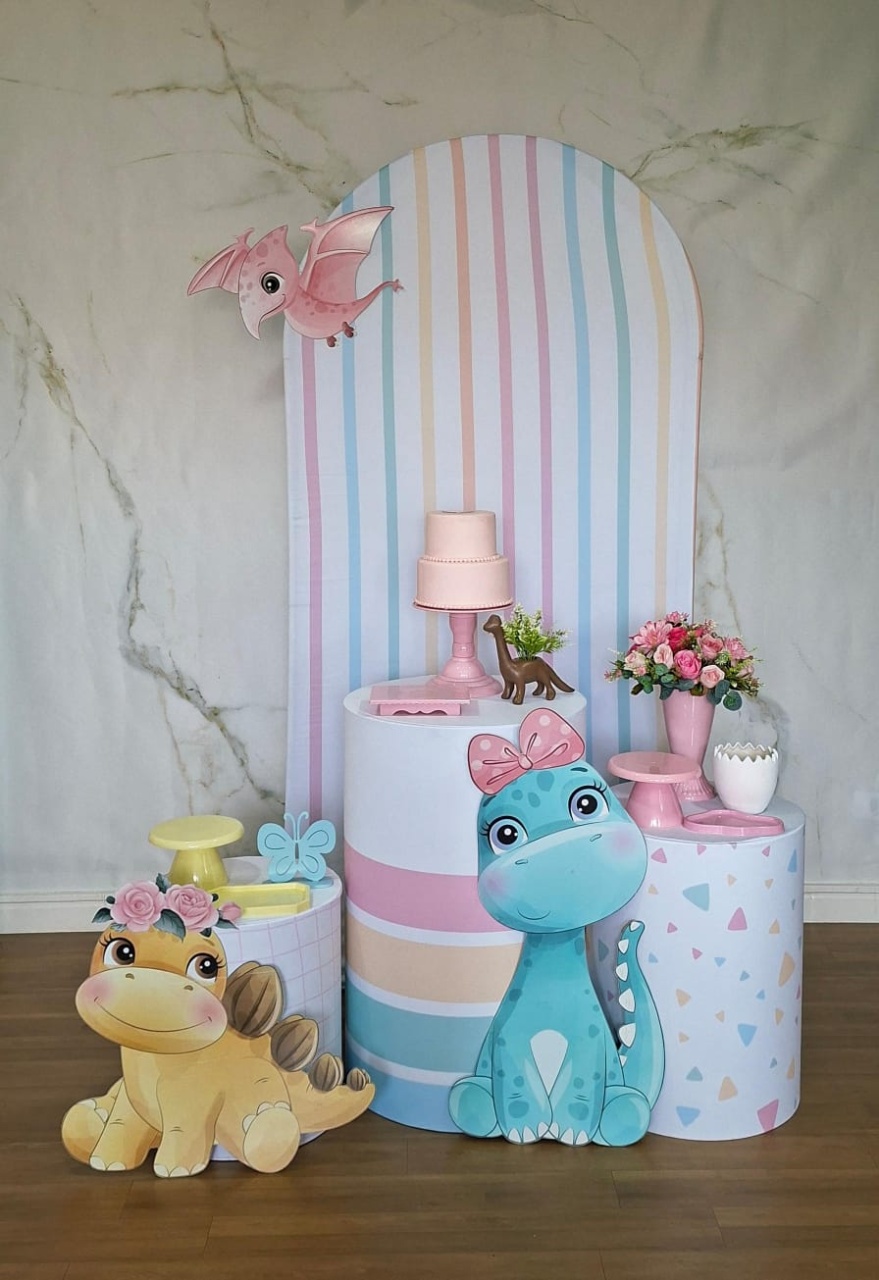 Dino Baby Menina - Decorecomcarinho