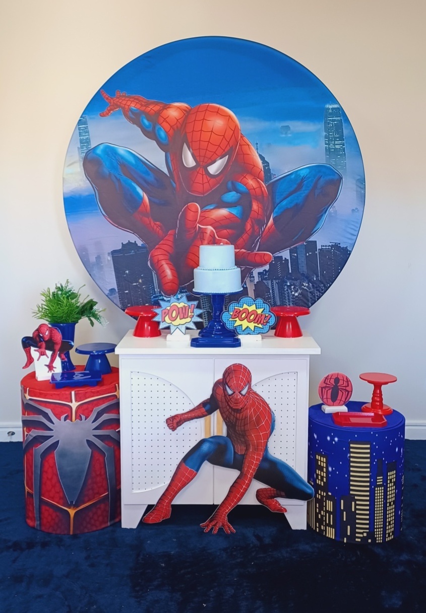 Homem Aranha Prata - Decorecomcarinho