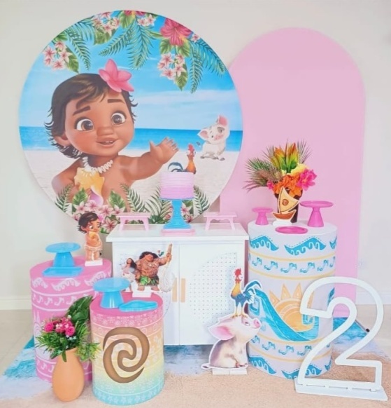 Moana Baby Ouro - Decorecomcarinho