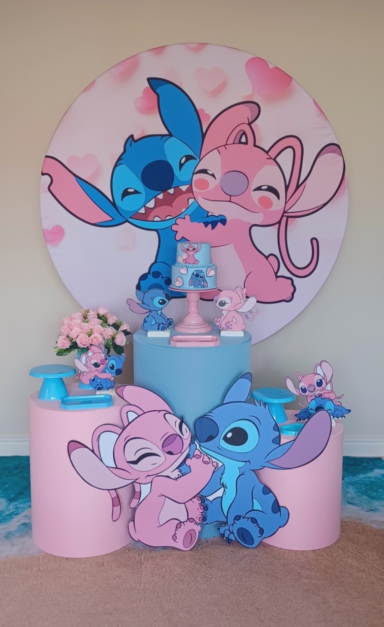 Stich E Angel Bronze - Decorecomcarinho