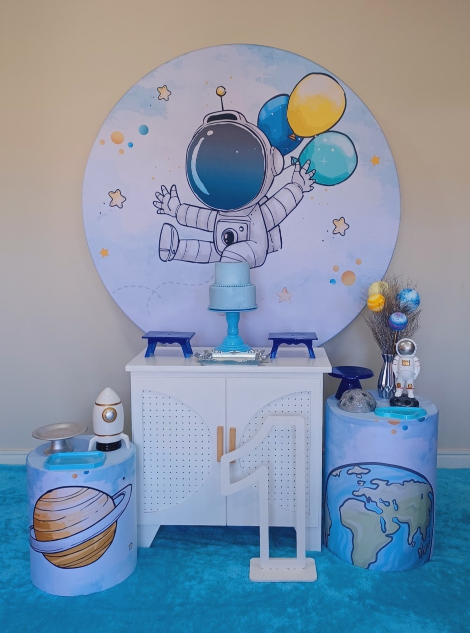 Astronauta Prata - Decorecomcarinho