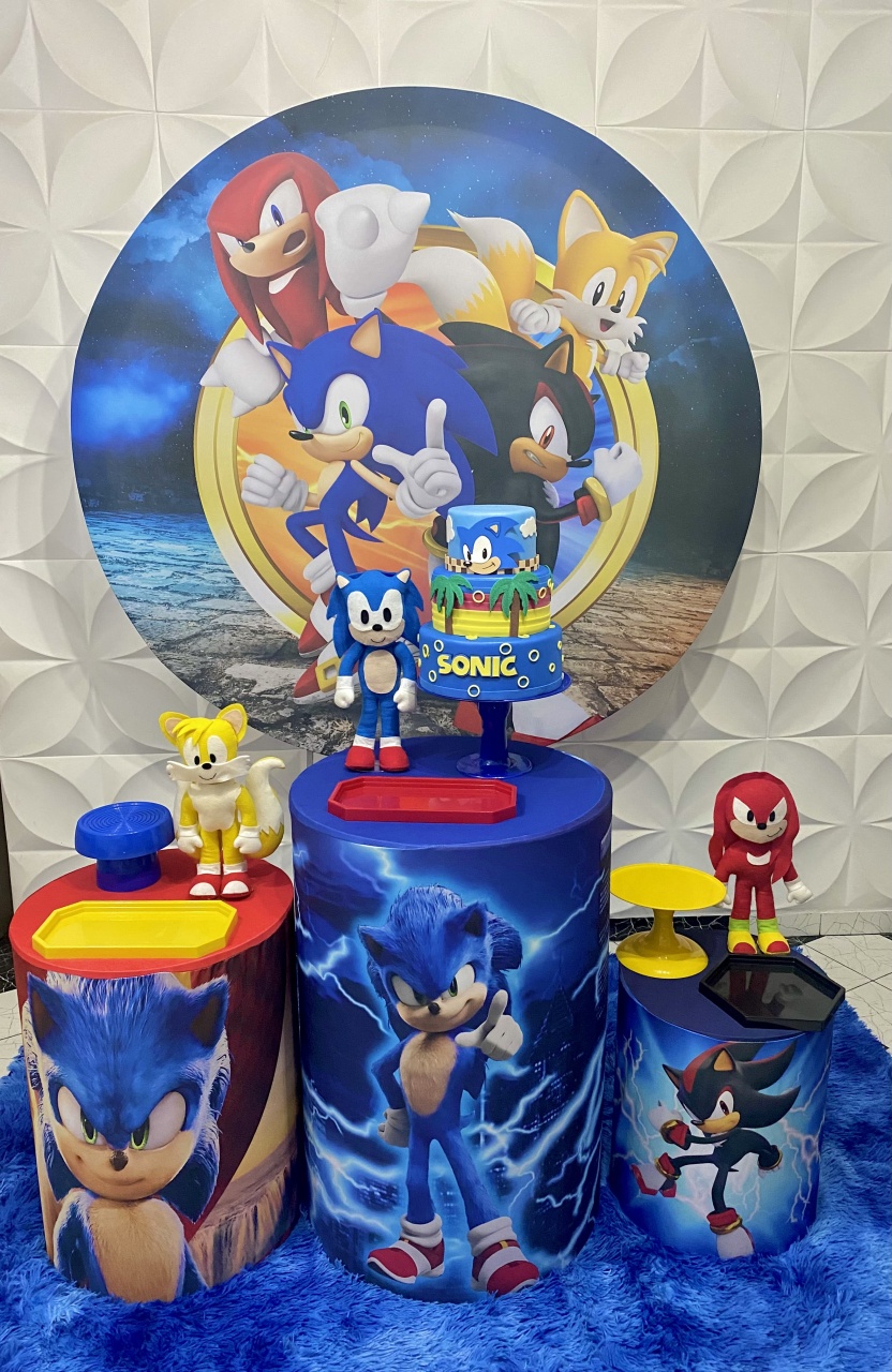 Kit Pegue E Monte Sonic III - Pique Pique Festas 