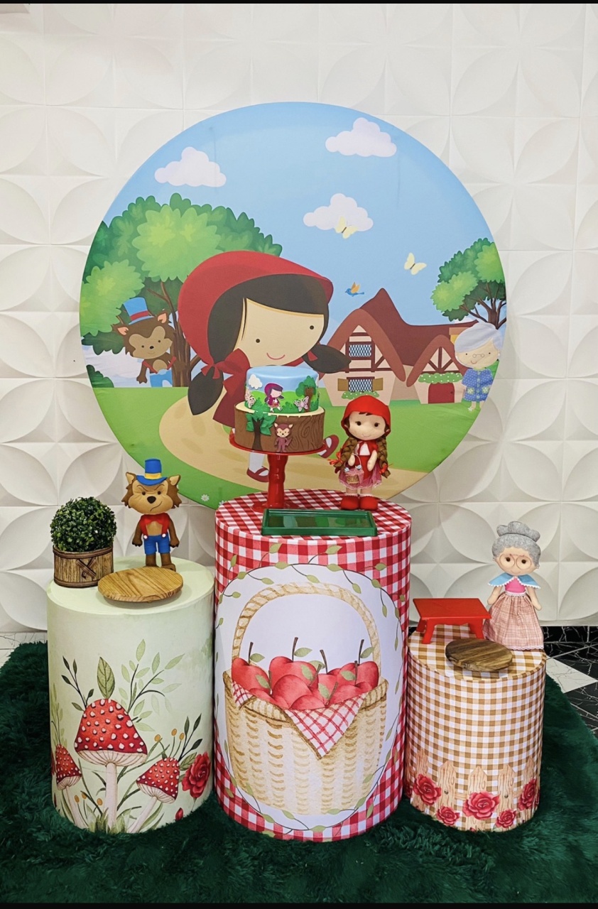 Kit Pegue E Monte Chapeuzinho Vermelho - Pique Pique Festas 