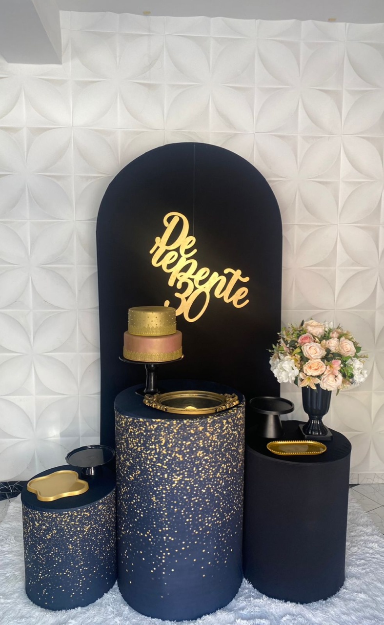 Kit Pegue E Monte Glitter Preto - Pique Pique Festas 