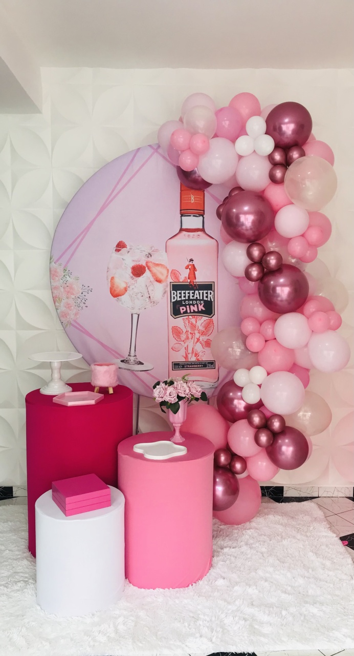 Kit Pegue E Monte London Pink  - Pique Pique Festas 