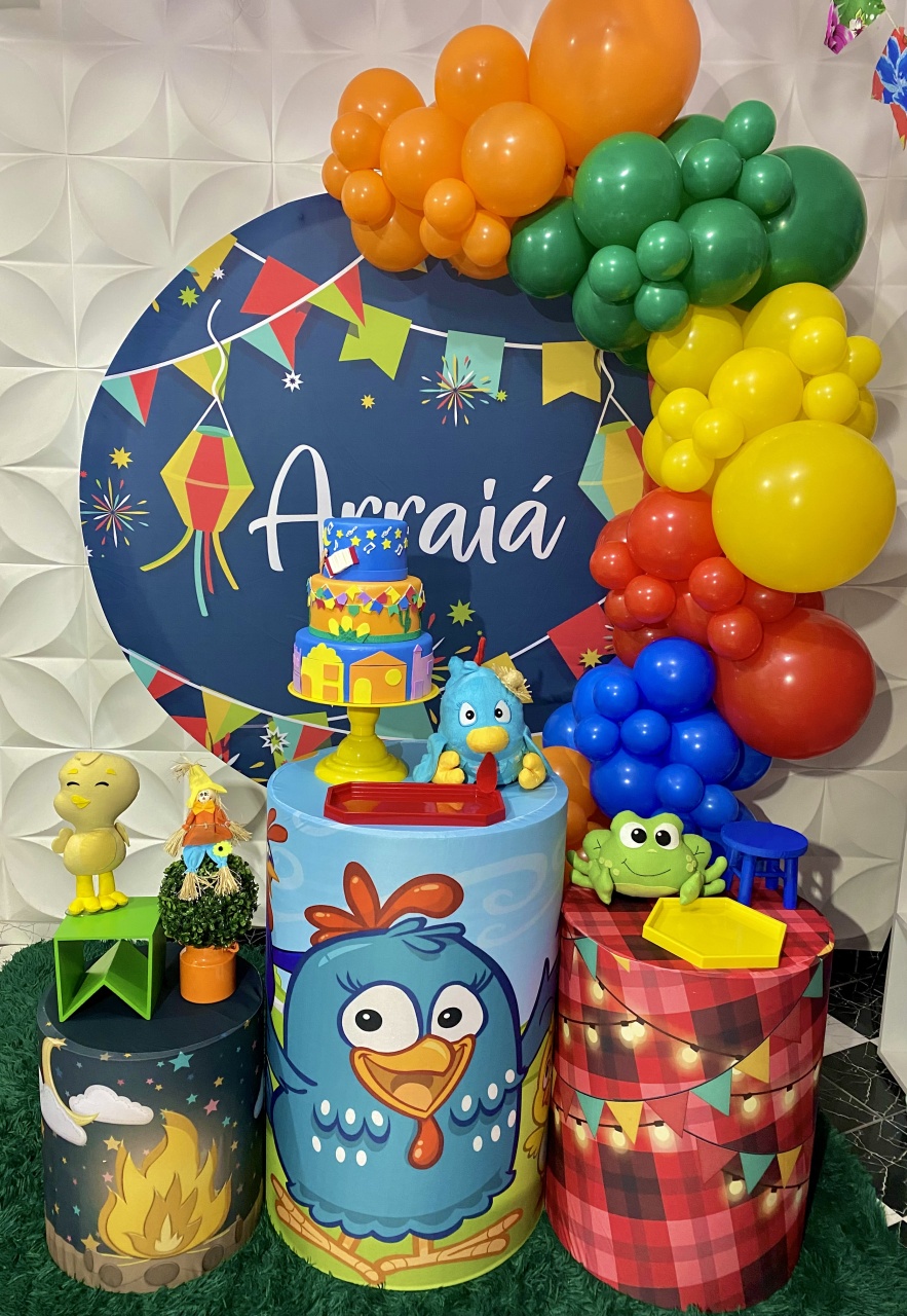 Kit Pegue E Monte Festa Junina Galinha Pintadinha Arraiá - Pique Pique Festas 