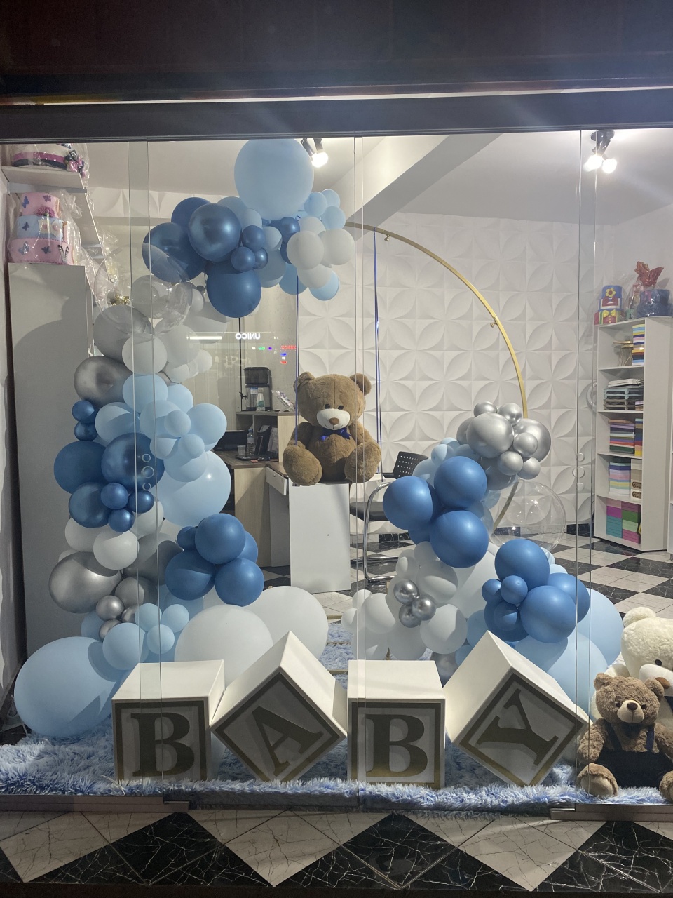 Chá de Bebê Ursinho No Balanço  - Pique Pique Festas 