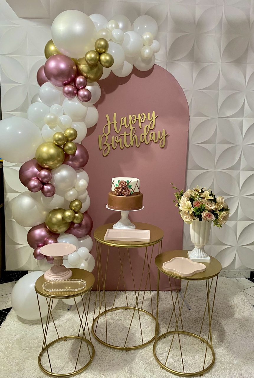 Kit Pegue E Monte Rose Gold  - Pique Pique Festas 