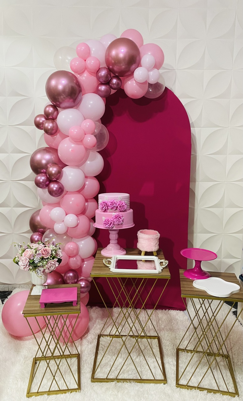 Kit Pegue E Monte Pink  - Pique Pique Festas 