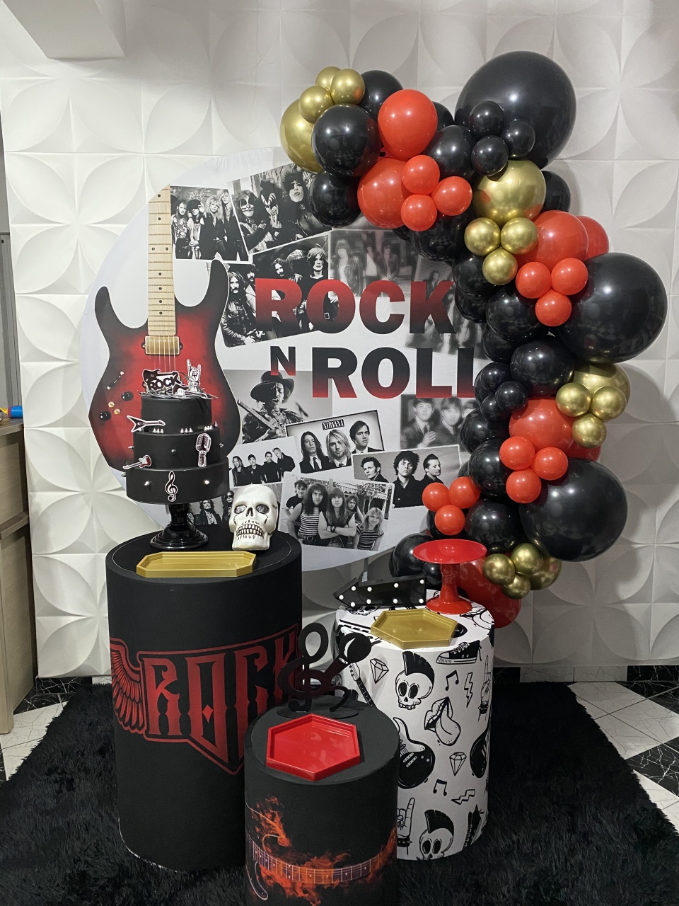Kit Pegue E Monte Rock In Roll - Pique Pique Festas 