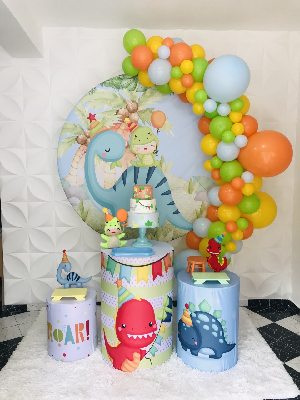Kit Pegue E Monte Dino Baby  - Pique Pique Festas 