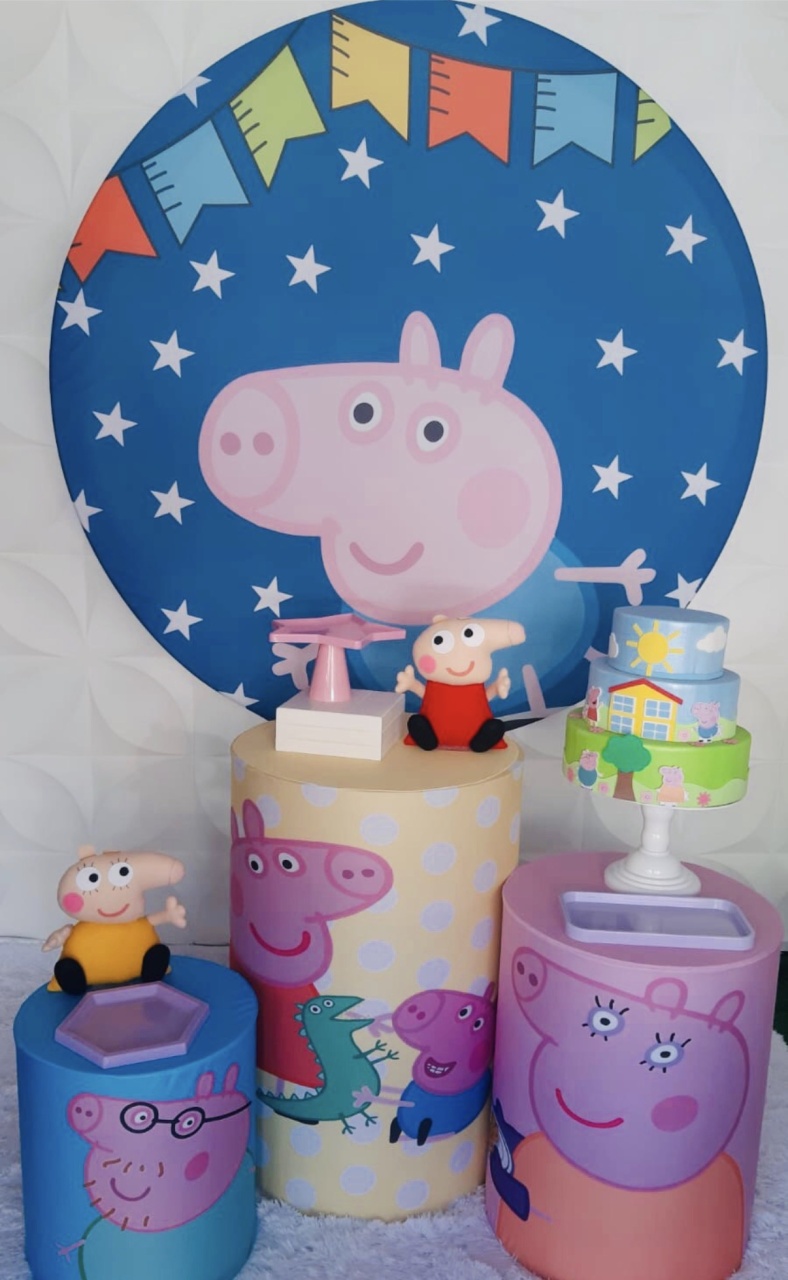 Kit Pegue E Monte Jorge - Peppa Pig  - Pique Pique Festas 