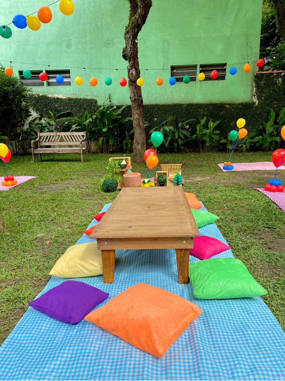 🧺 Mesa Picnic Decorada - Pique Pique Festas 