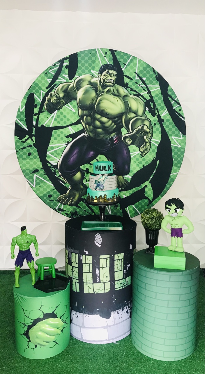 Kit Pegue E Monte Hulk I - Pique Pique Festas 
