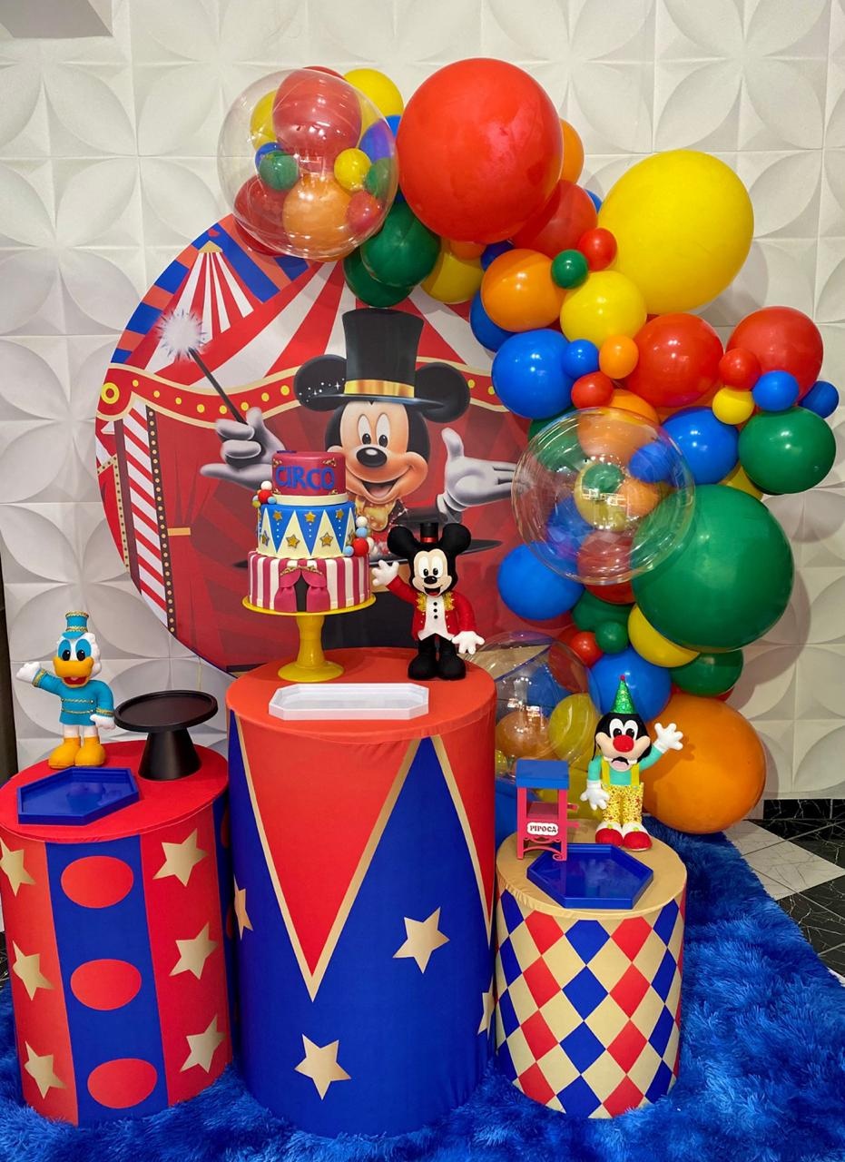 Kit Pegue E Monte Mickey Circo - Pique Pique Festas 