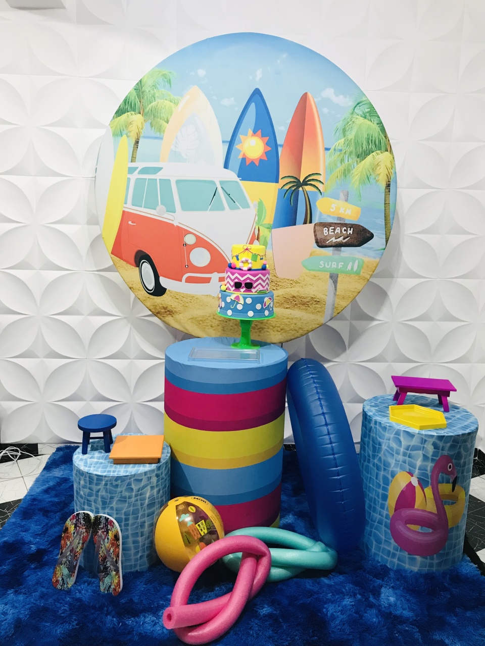 Kit Pegue E Monte Kombi Praia  - Pique Pique Festas 