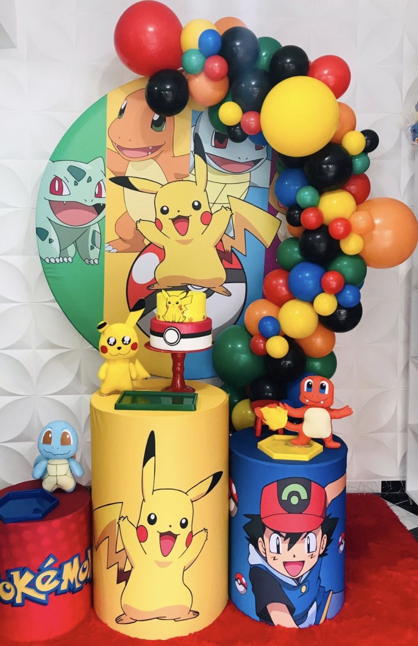 Kit Pegue E Monte Pokémon  - Pique Pique Festas 