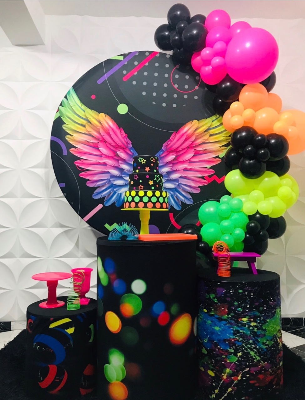 Kit Pegue E Monte Neon  - Pique Pique Festas 