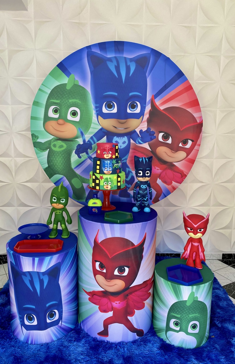 Kit Pegue E Monte Pj Masks  - Pique Pique Festas 
