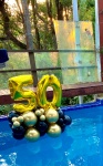 🎈 Buquê de Balão Idade – Piscina - imagem 2