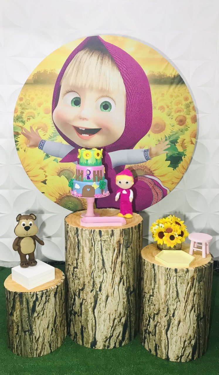 Kit Pegue E Monte Masha E O Urso Ii - Pique Pique Festas 