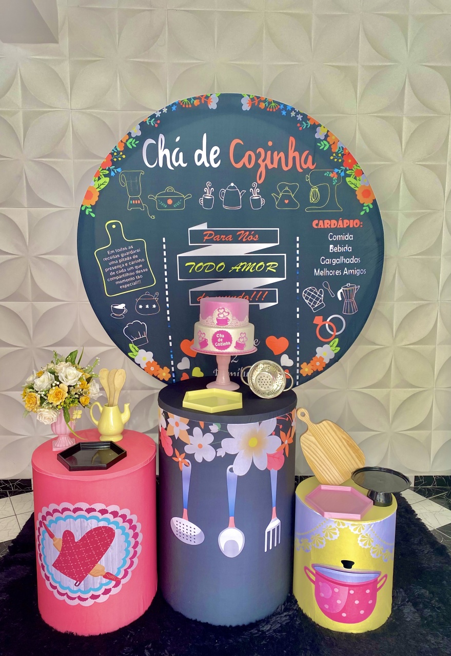 Kit Pegue E Monte Chá de Cozinha Ii - Pique Pique Festas 