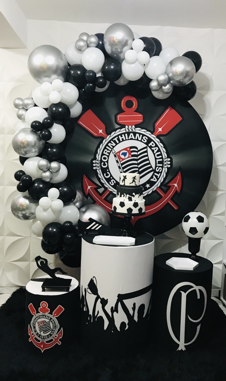 Kit Pegue E Monte Corinthians  - Pique Pique Festas 