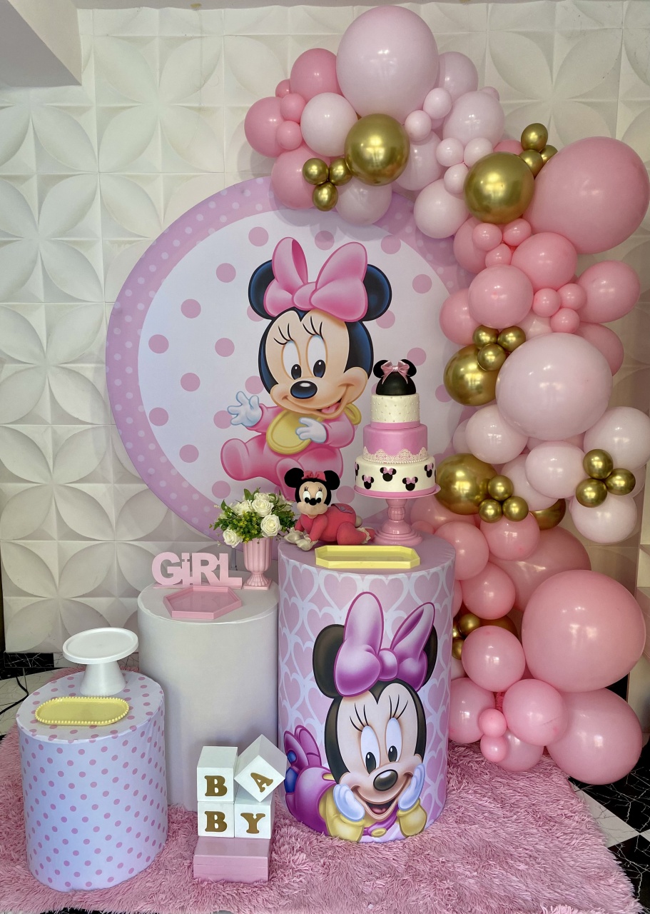 Kit Pegue E Monte Minnie Baby  - Pique Pique Festas 