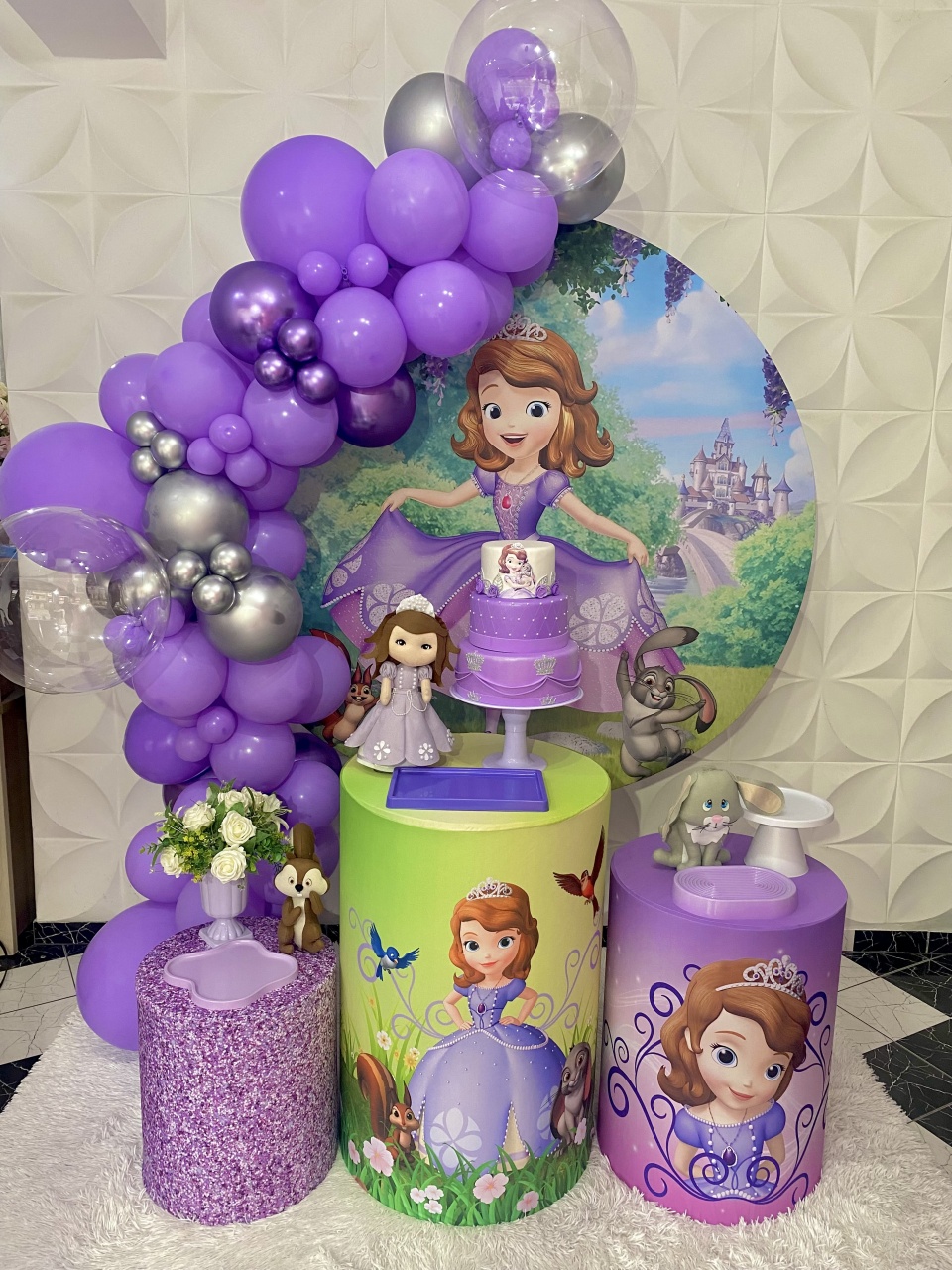 Kit Pegue E Monte Princesinha Sophia  - Pique Pique Festas 