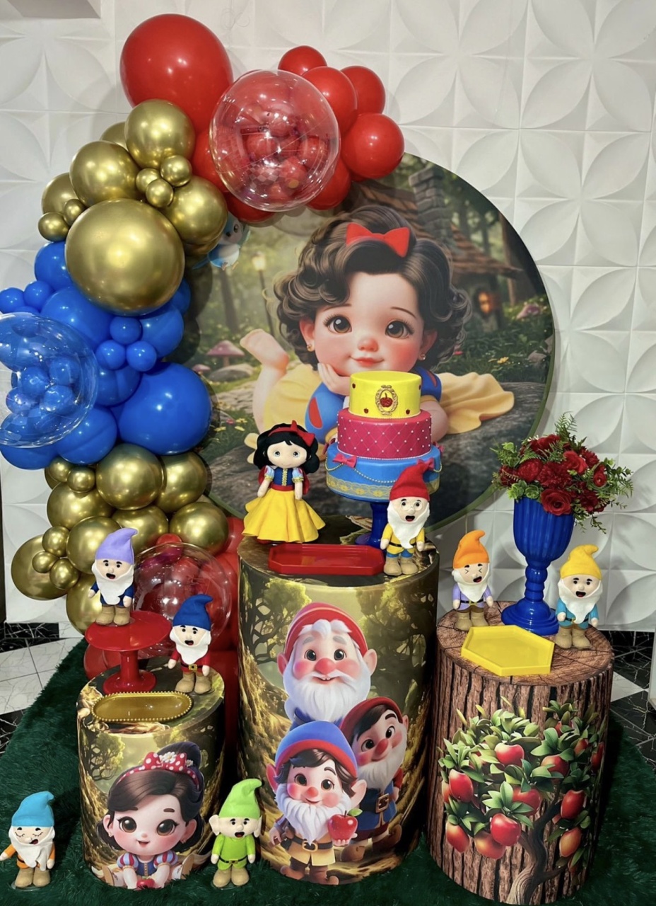 Kit Pegue E Monte Branca de Neve Baby  - Pique Pique Festas 