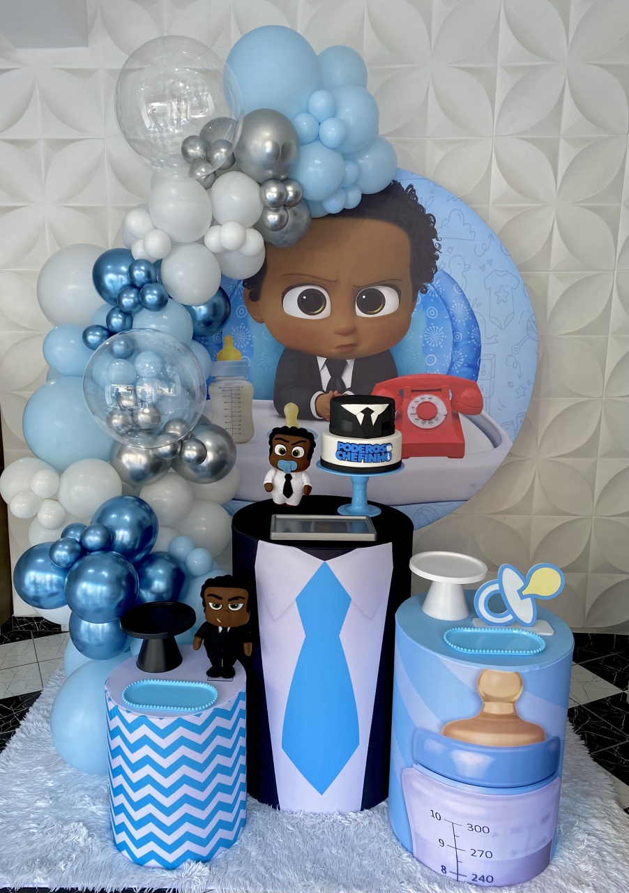 Kit Pegue E Monte Poderoso Chefinho Negro  - Pique Pique Festas 