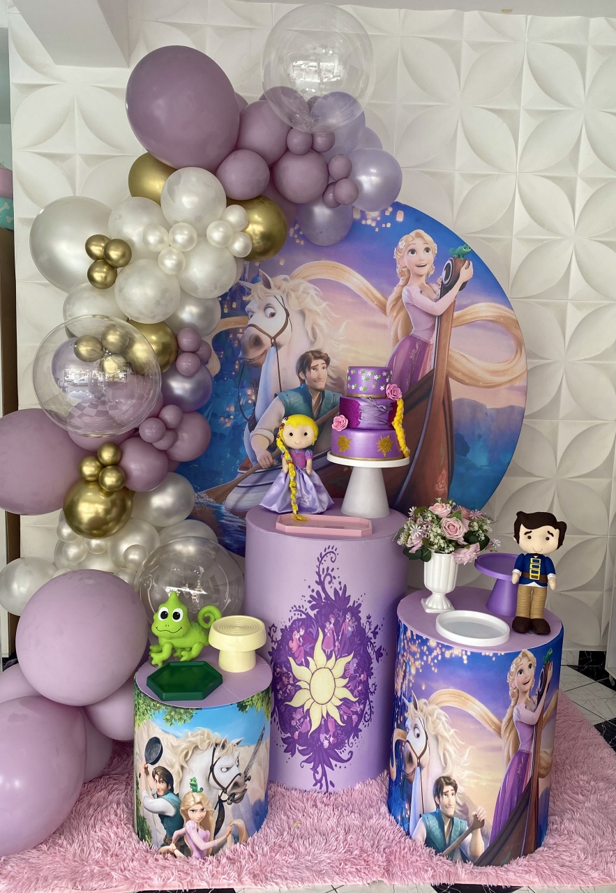 Kit Pegue E Monte Rapunzel I - Pique Pique Festas 